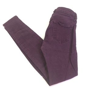 Cello Purple Juniors Distressed Jean's Sz 0 KBD022